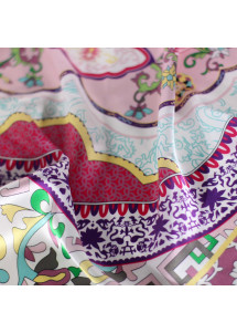 Damenhalstuch "Orient" magenta perlweiß purpur