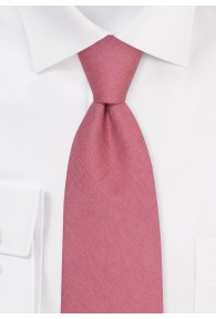 Leinenkrawatte unifarben in Blass Violettrot