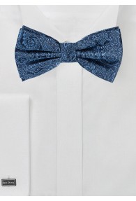 Markante Fliege mit Paisley-Muster royal hellblau