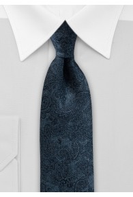 Cavalieri Seidenkrawatte – Blau mit Jeansstruktur